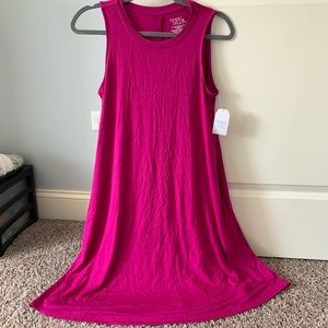 Women’s Time and Tru Magenta Swing Flowy Dress